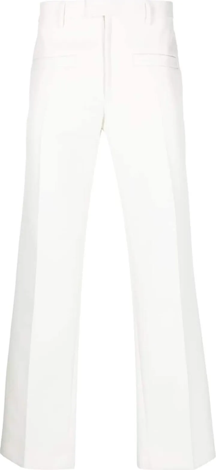 Straight-Leg Cotton Trousers