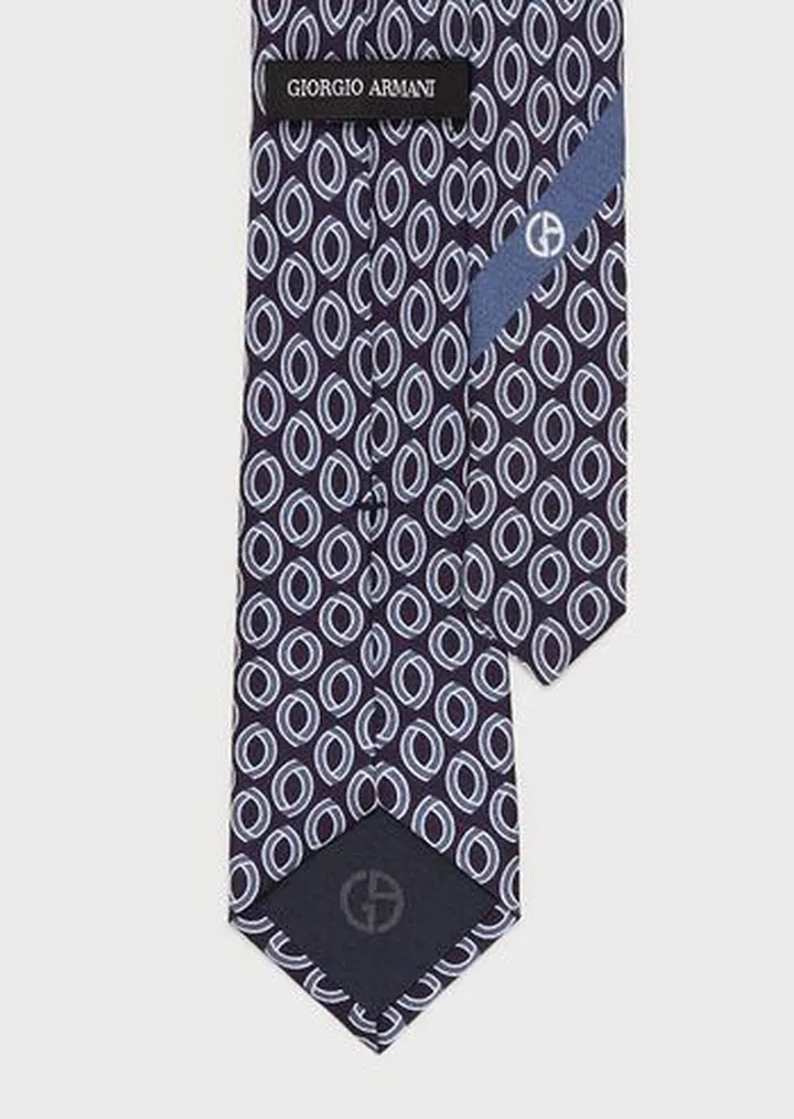 Pure silk jacquard tie