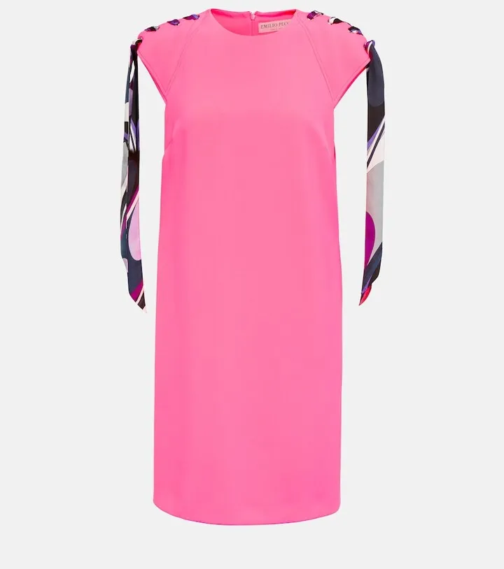 Self-tie minidress