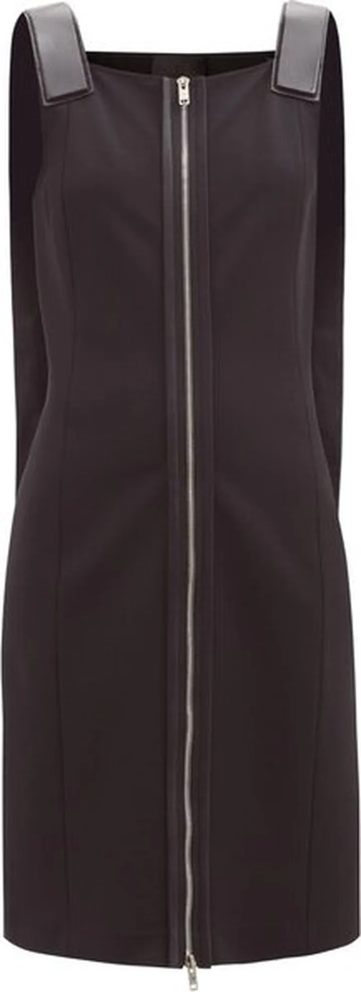 Leather-strap Jersey Mini Dress