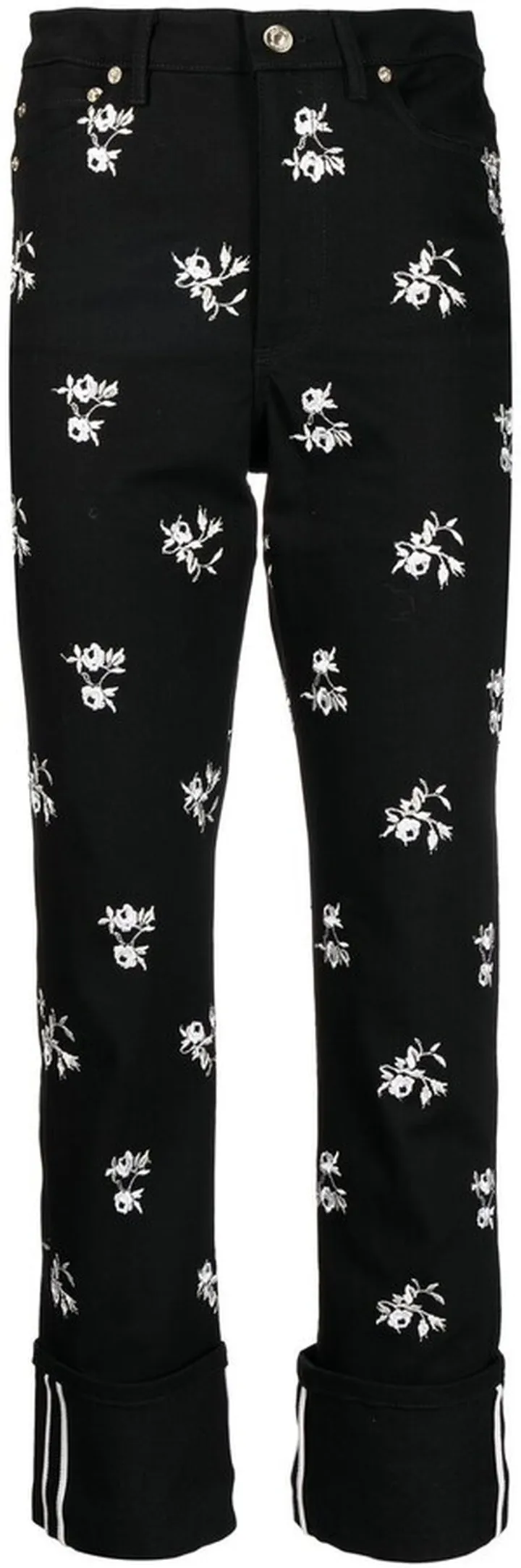 Nathaniel floral-embroidered boyfriend jeans