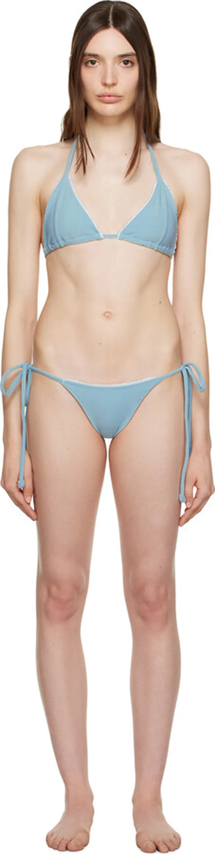 Frankies Bikinis SSENSE Exclusive Blue Tia & Mackenzie Bikini