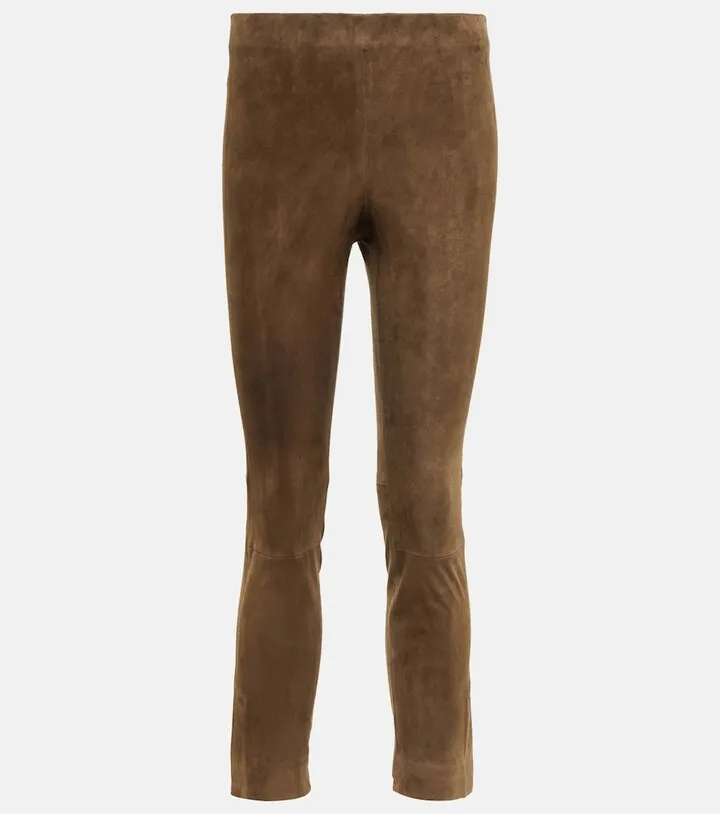 Suede pants