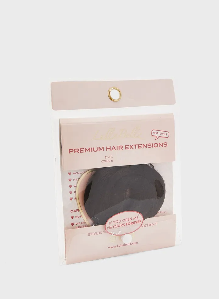 Feathered Bun Booster - Dark Brown