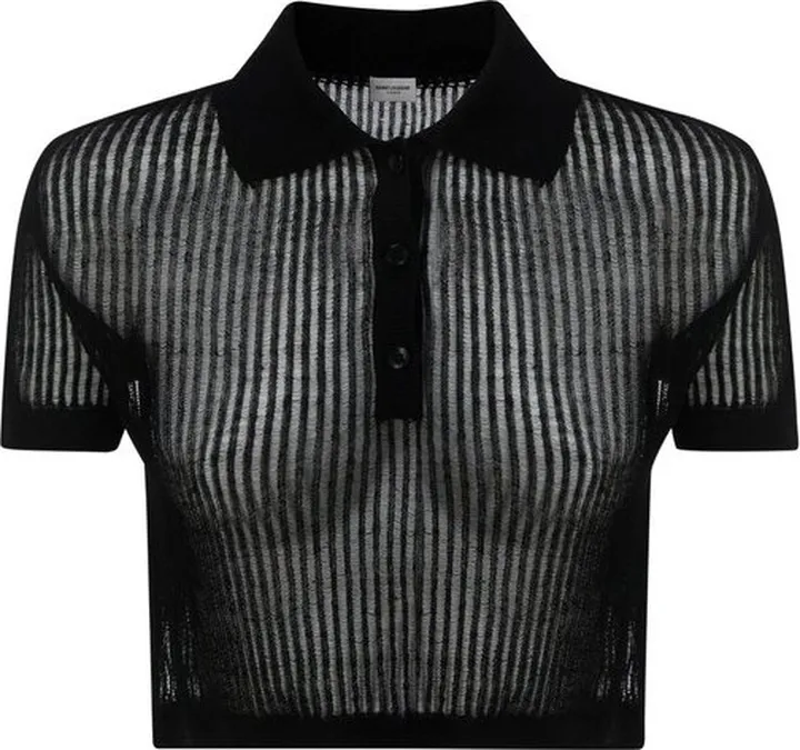 Saint Laurent Short-Sleeved Polo Shirt