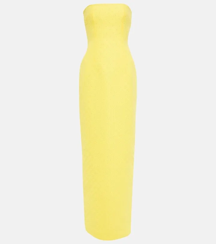Laelia floral jacquard maxi dress