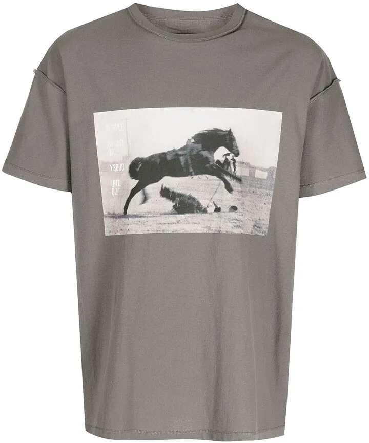 Down And Out-print short-sleeve T-shirt