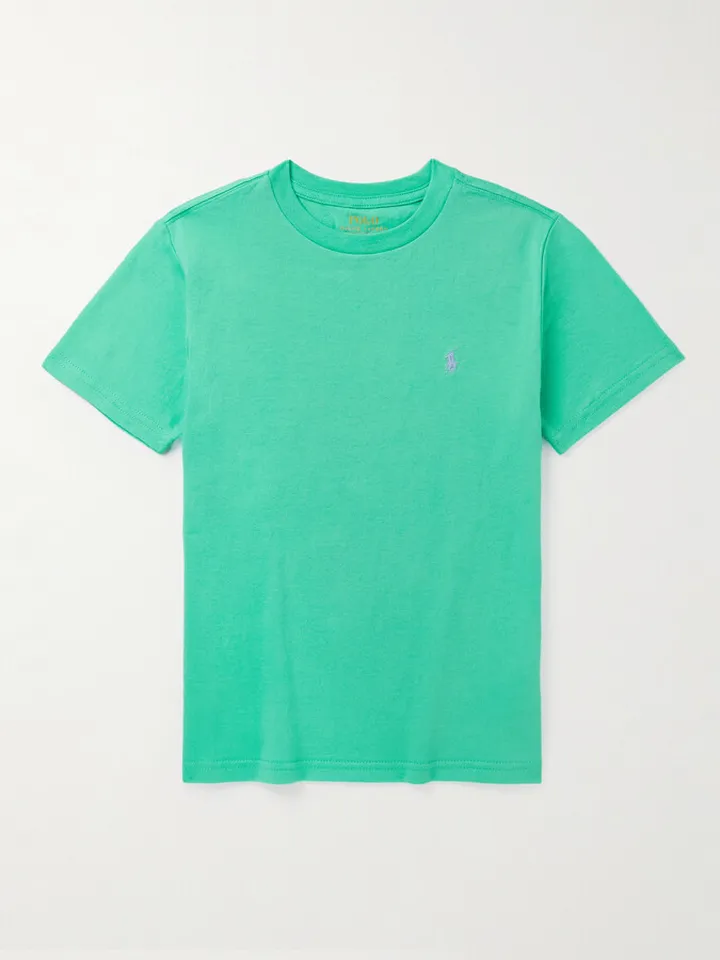 Logo-Embroidered Cotton-Jersey T-Shirt