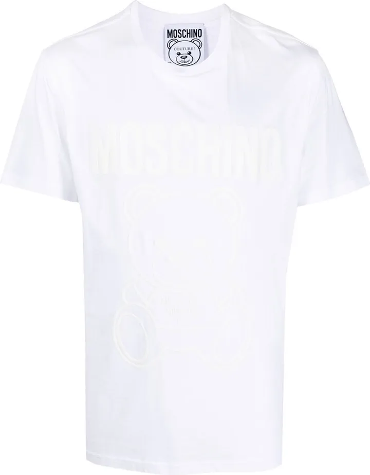 White Teddy Bear Cotton T-Shirt