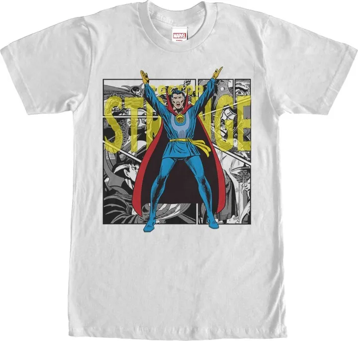 Men's Marvel Doctor Strange Classic Comic T-Shirt - White - 2X Large