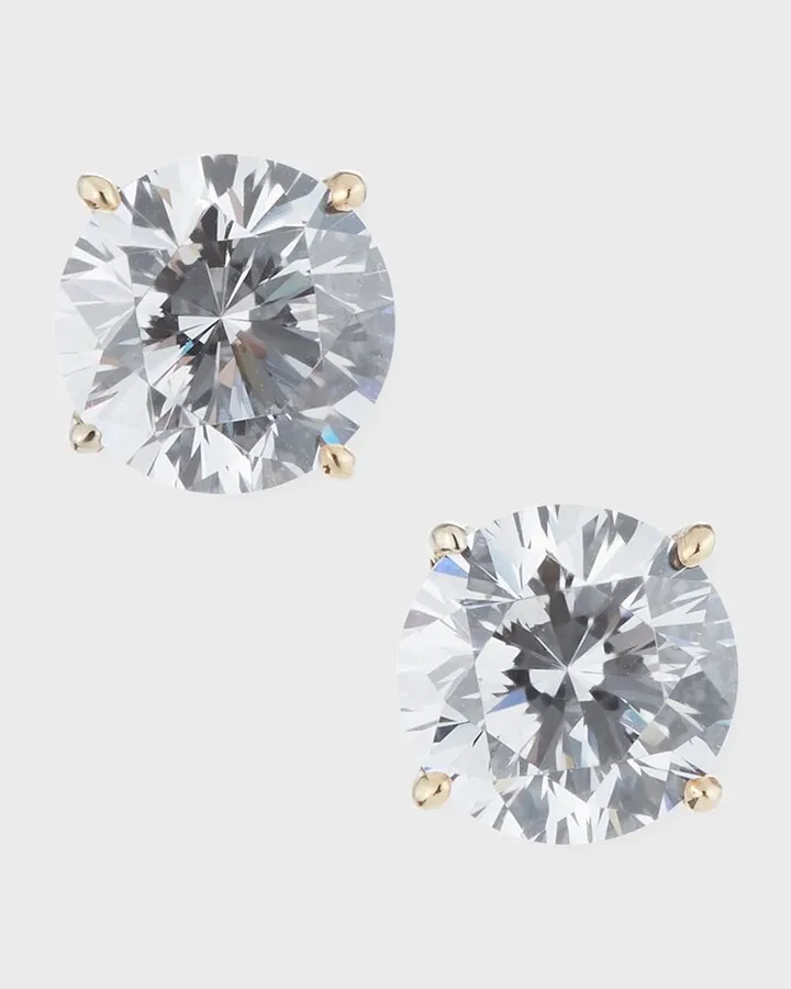 14k Yellow Gold 3.5ct Stud Earrings
