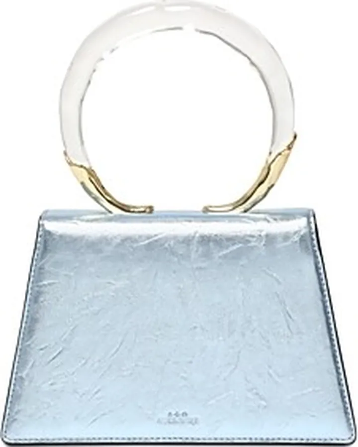 Alexis Bittar Lucite Quad Metallic Leather Small Handbag