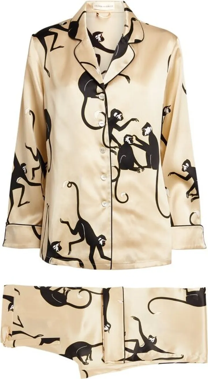 Olivia Von Halle Silk Lila Pyjama Set