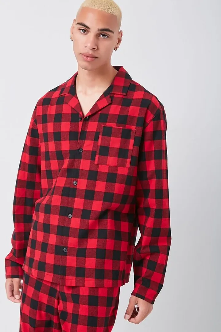 Buffalo Plaid Pajama Shirt