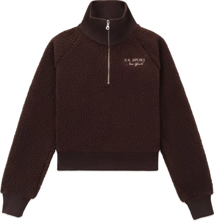 Logo-Embroidered Zip-Up Jumper