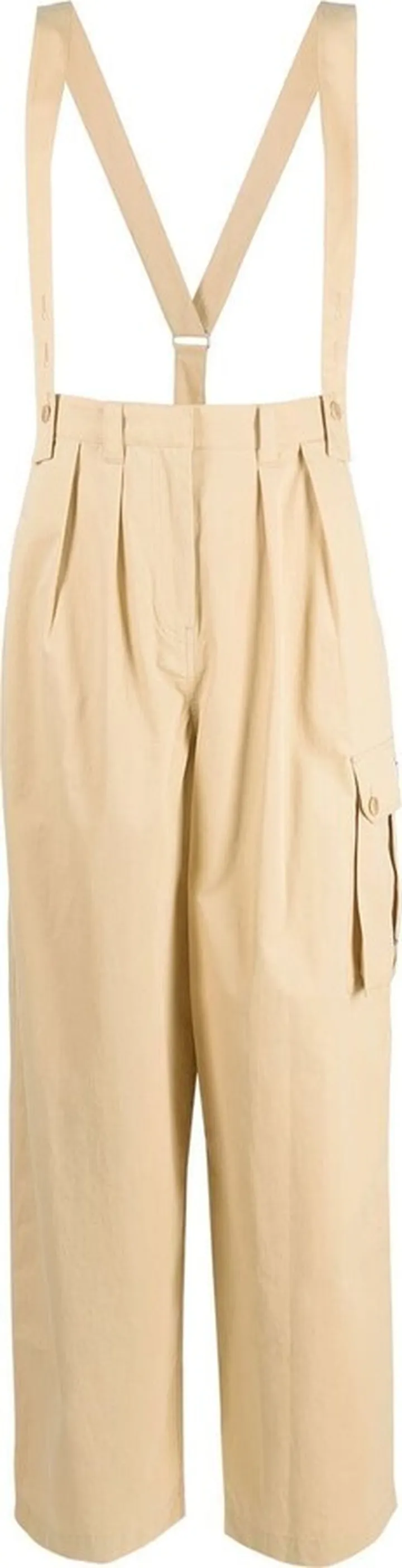 Straight-Leg Braces Cargo Trousers