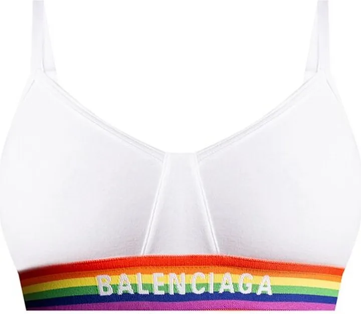Balenciaga Logo Waist Sports Bra