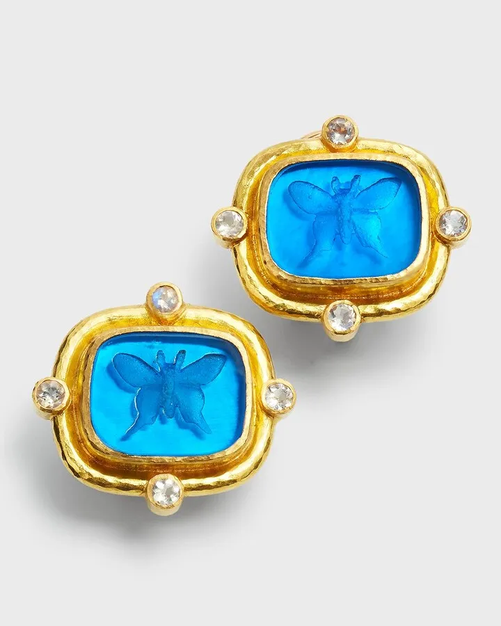 Peacock "Butterfly" Earrings