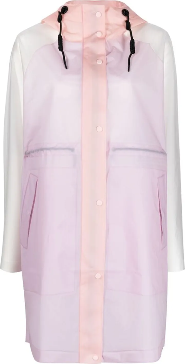 Semi-Sheer Two-Tone Raincoat