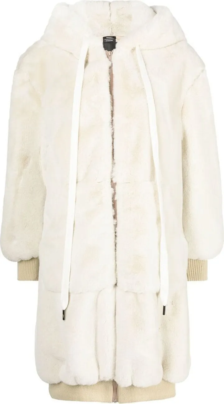 Hooded Faux-Fur Coat