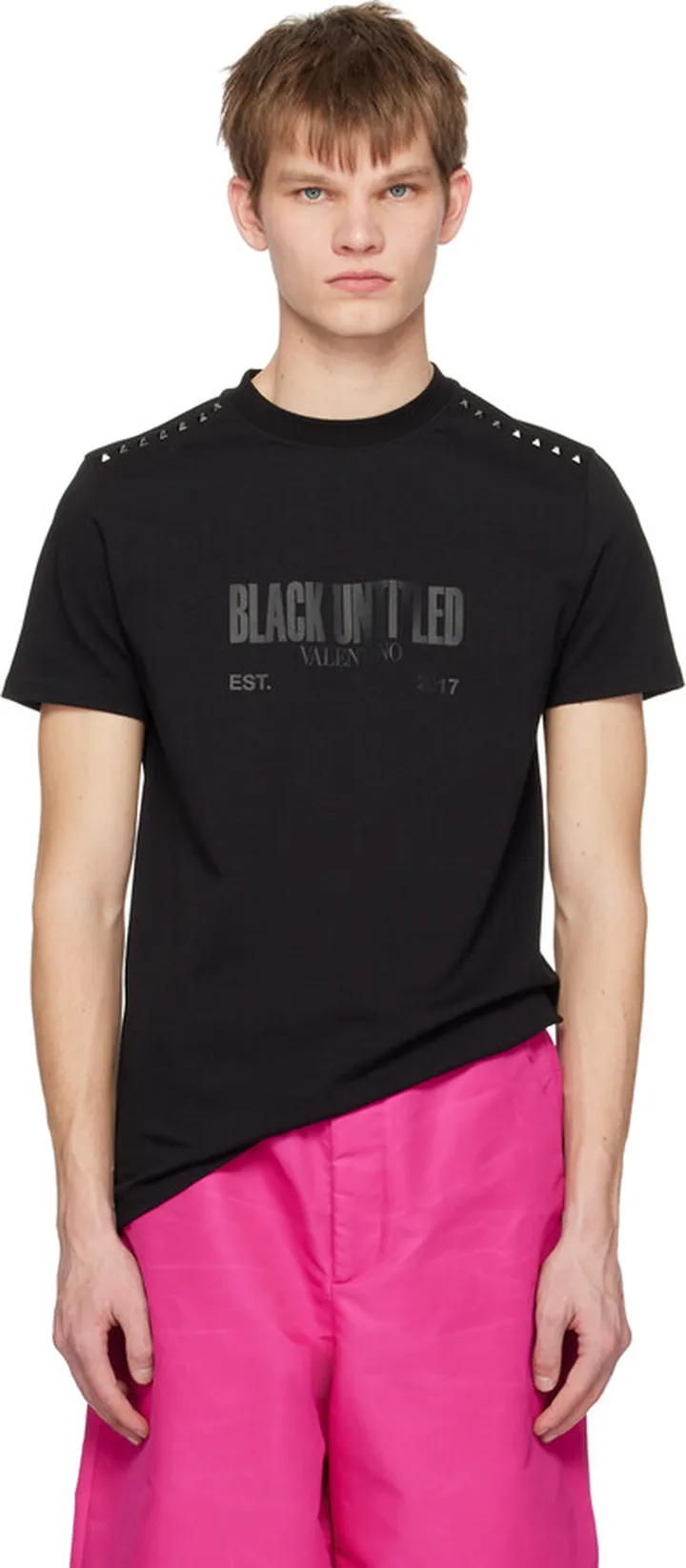 Valentino Black Rockstud T-Shirt