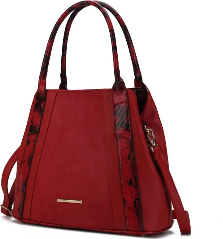 Kenna Snake embossed Vegan Leather Women’s Tote Bag