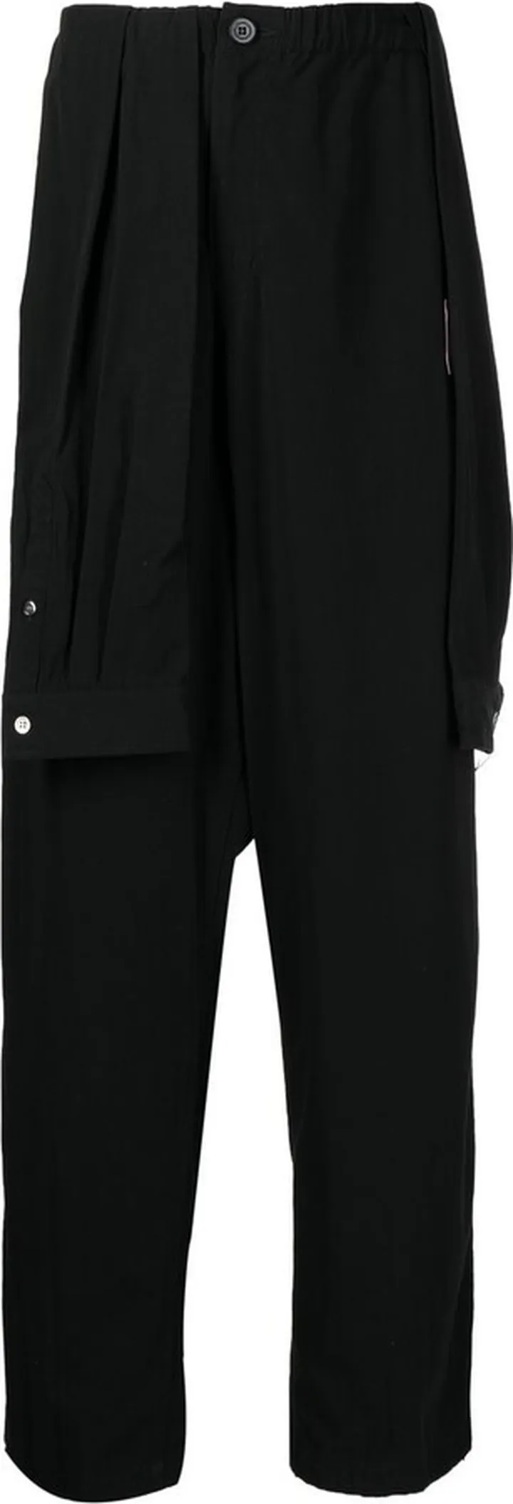 Asymmetric Straight-Leg Trousers
