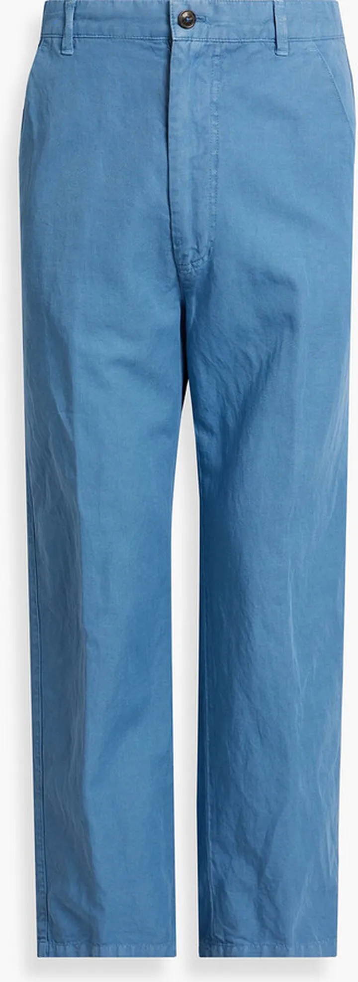Cotton and linen-blend twill chinos