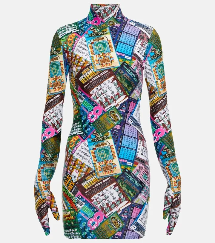 Lottery Gloves jersey minidress