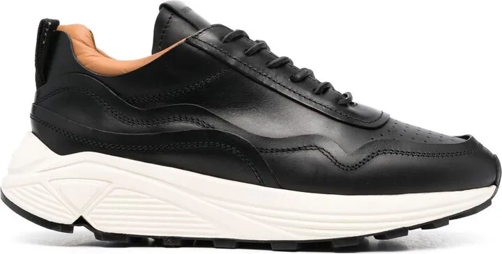 Piping-Detail Low-Top Sneakers