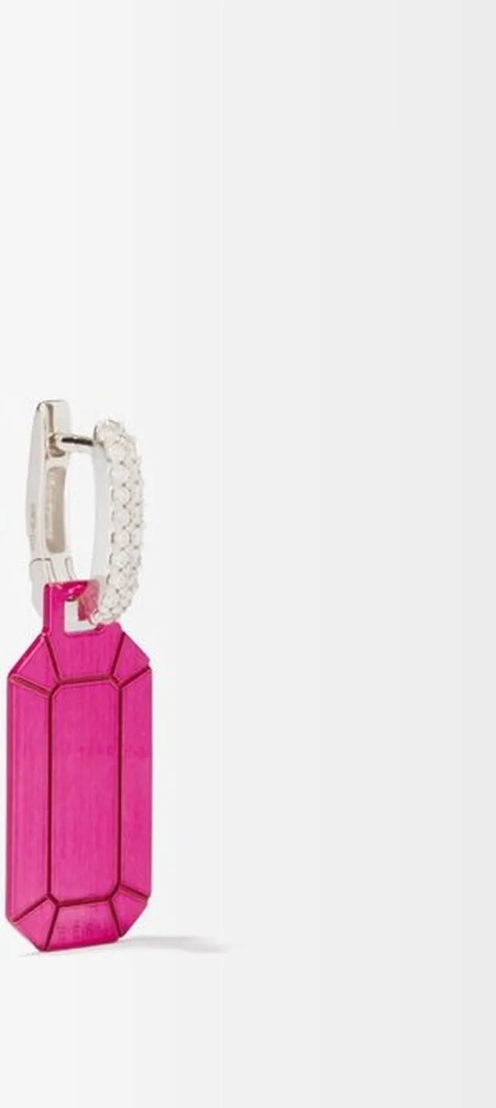 Tokyo Diamond & 18kt White-gold Single Earring
