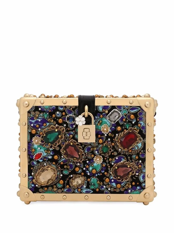 Dolce Box embellished shoulder bag