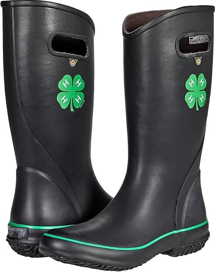 Bogs Rainboot 4-H (Black Multi) Women's Shoes
