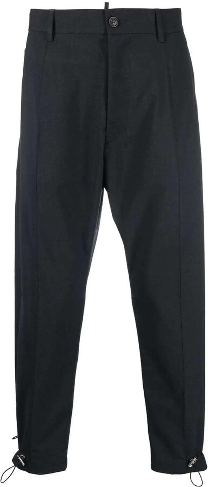 Drawstring-Detail Tapered Trousers