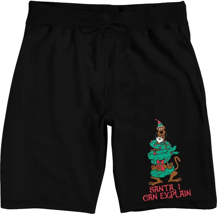 Scooby Doo I Can Explain Men’s Black Sleep Pajama Shorts-XXL
