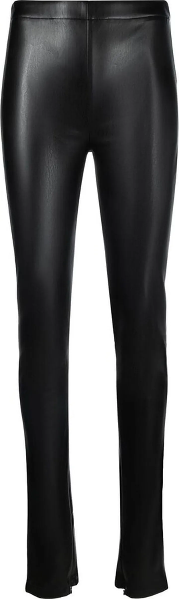 Faux-Leather Skinny Trousers