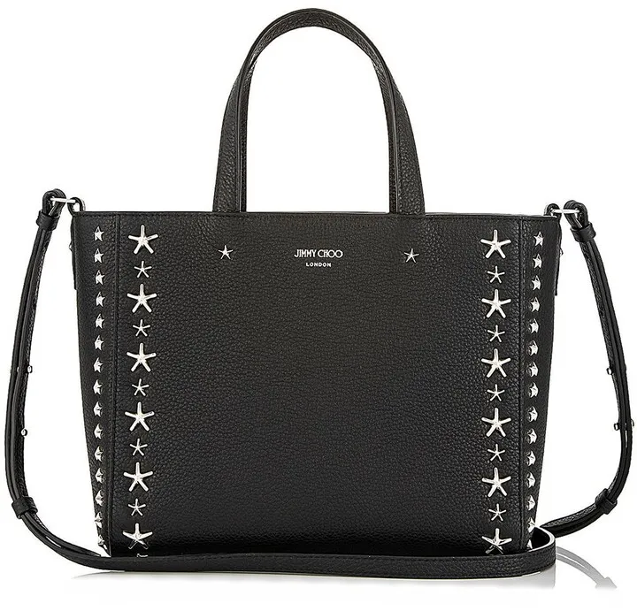 Pegasi star-embellished textured-leather tote