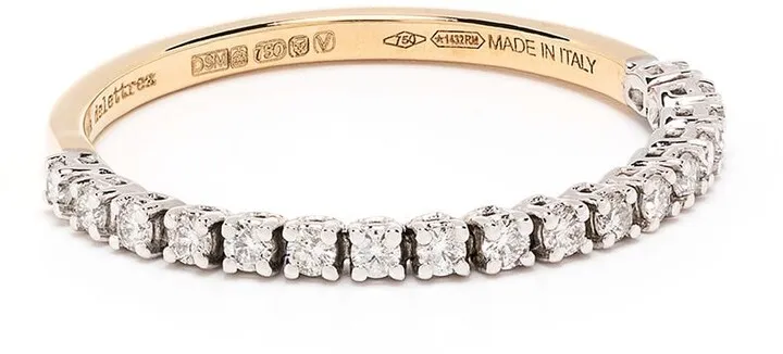 18kt Yellow Gold Diamond 1987 Band Ring