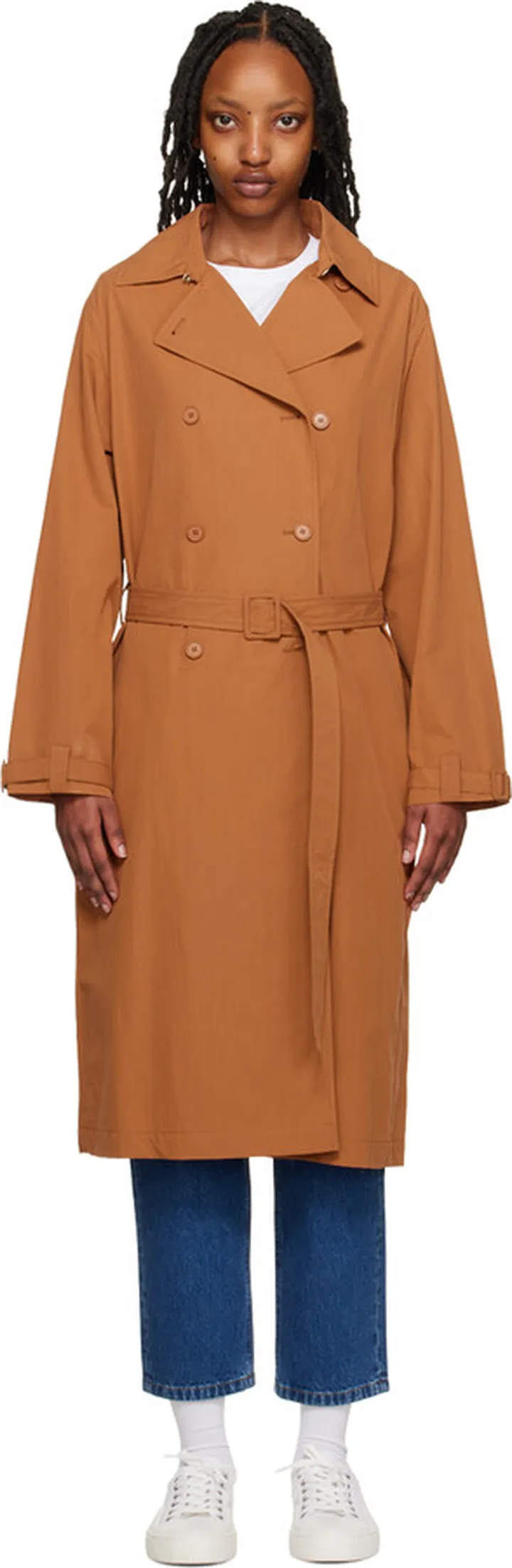 A.P.C. Brown Irene Trench Coat