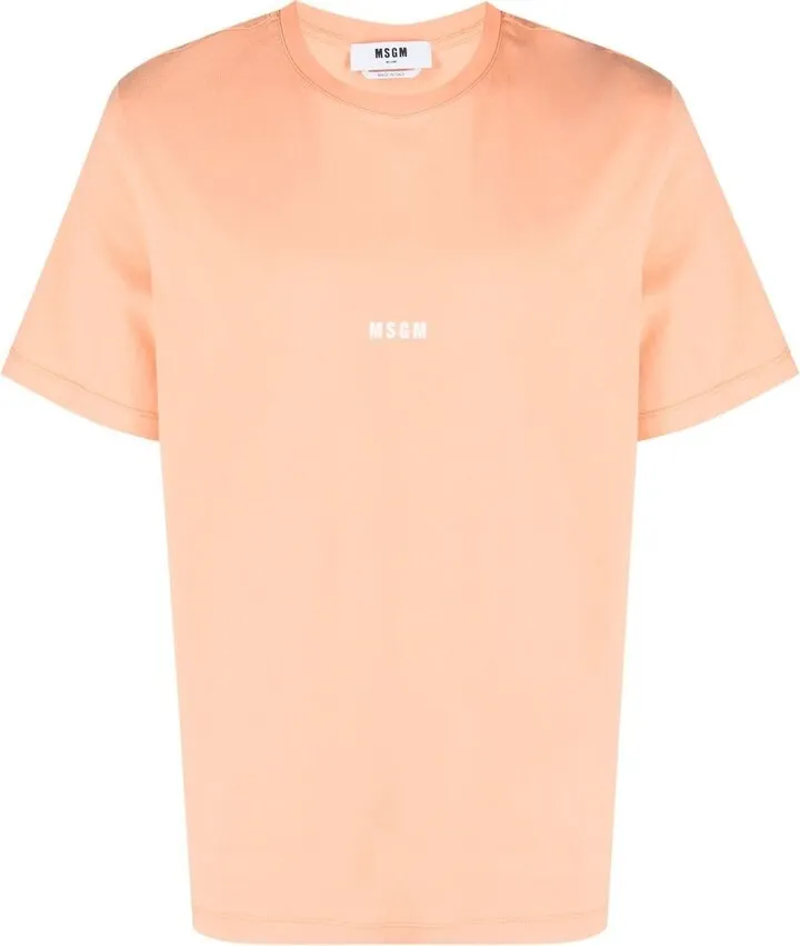 logo-print detail T-shirt