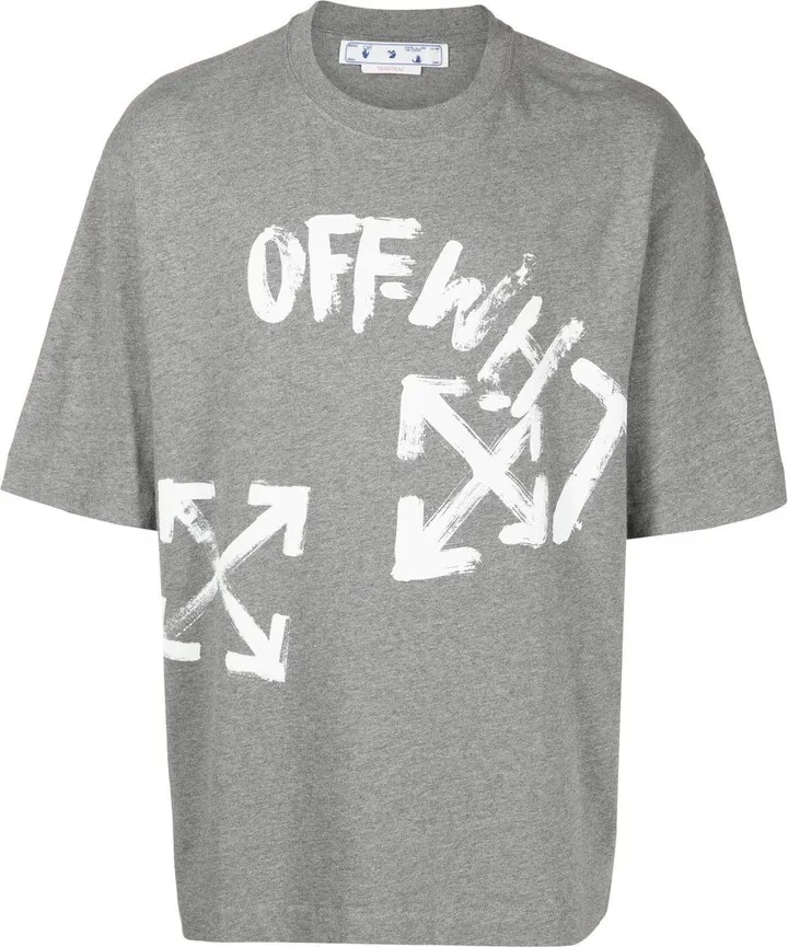 Paint Script logo-print T-shirt