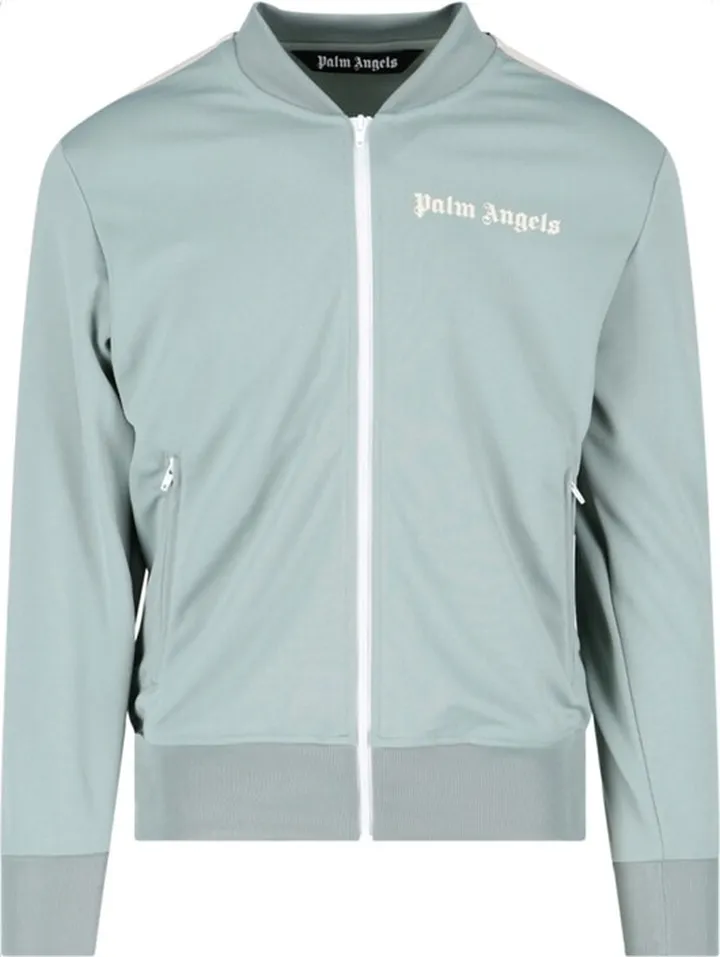 Bomber Track Jacket Grey And Off White