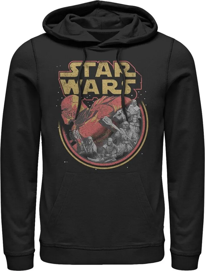 Men's Star Wars: The Rise of Skywalker Retro Knights of Ren Pull Over Hoodie - Black - 3X Large