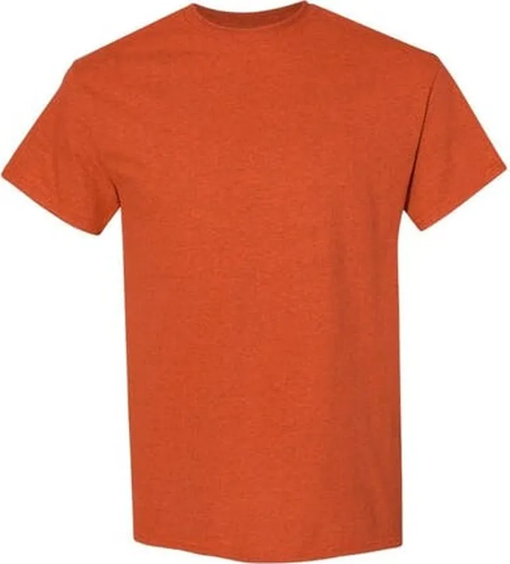 Gildan Gildan Mens Heavy Cotton Short Sleeve T-Shirt (Pack of 5) (Antique Orange) - Orange