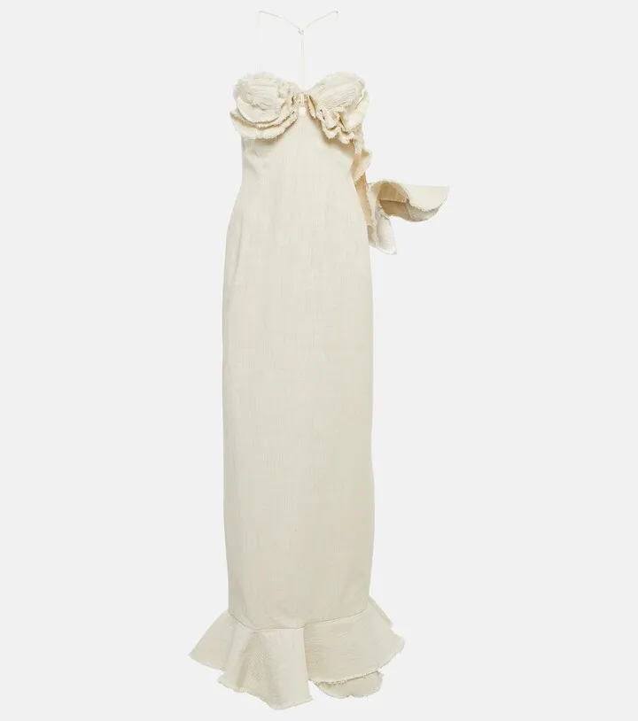 La Robe Artichaut linen-blend maxi dress