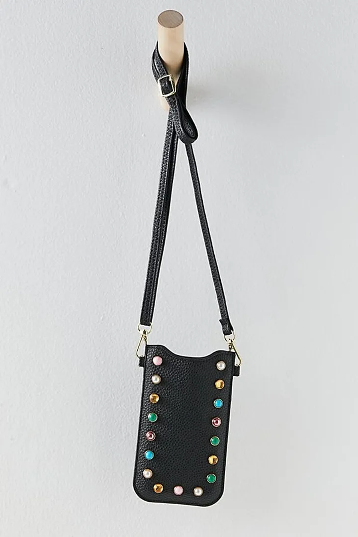 Gemstone Phone Necklace Case by Free People