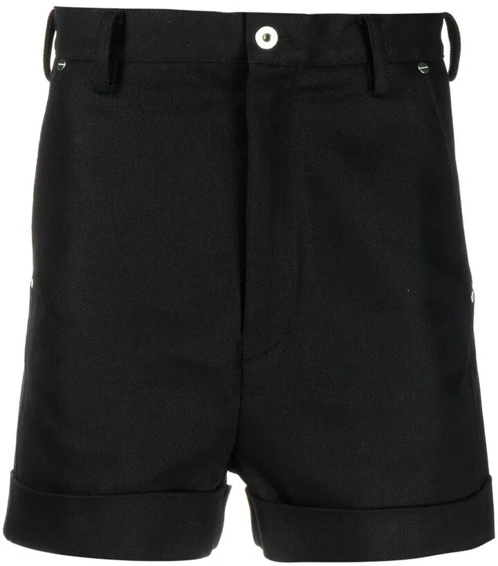 High-Rise Flared Shorts
