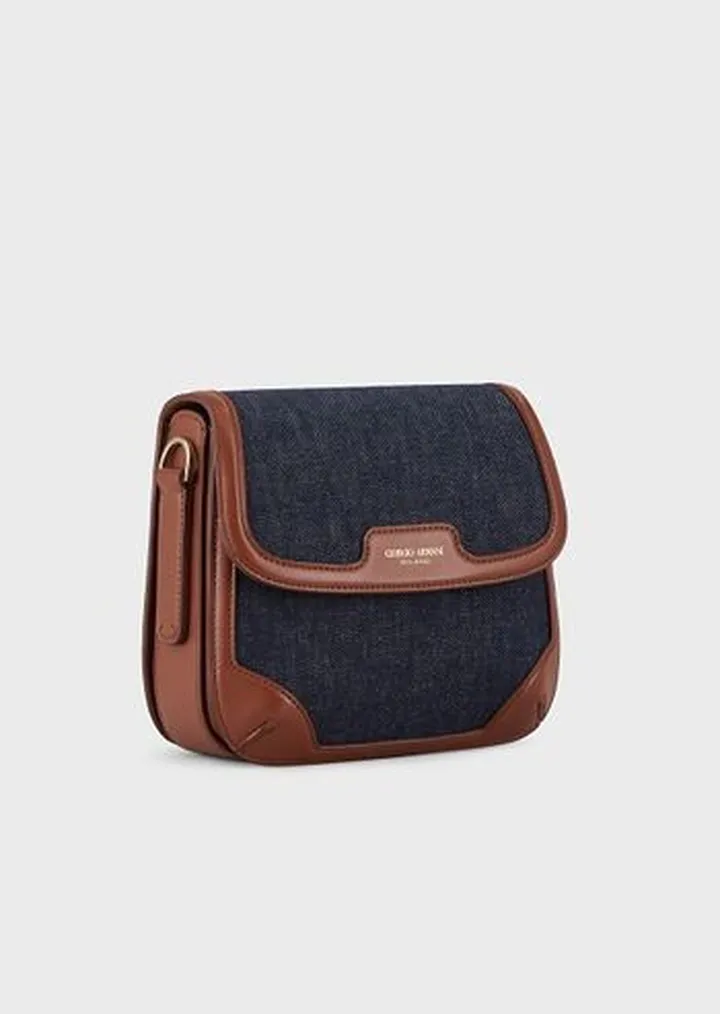 Giorgio Armani - 10 Corso Como la Prima shoulder bag in smooth leather and denim