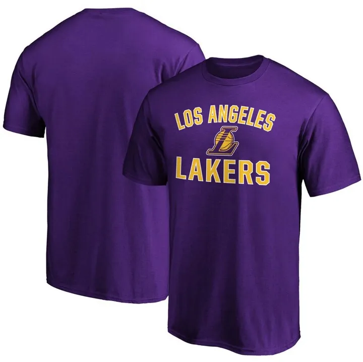 Men's Purple Los Angeles Lakers Victory Arch Team T-shirt
