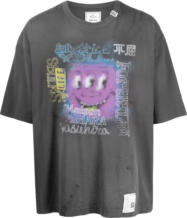 graphic-print crew-neck T-shirt